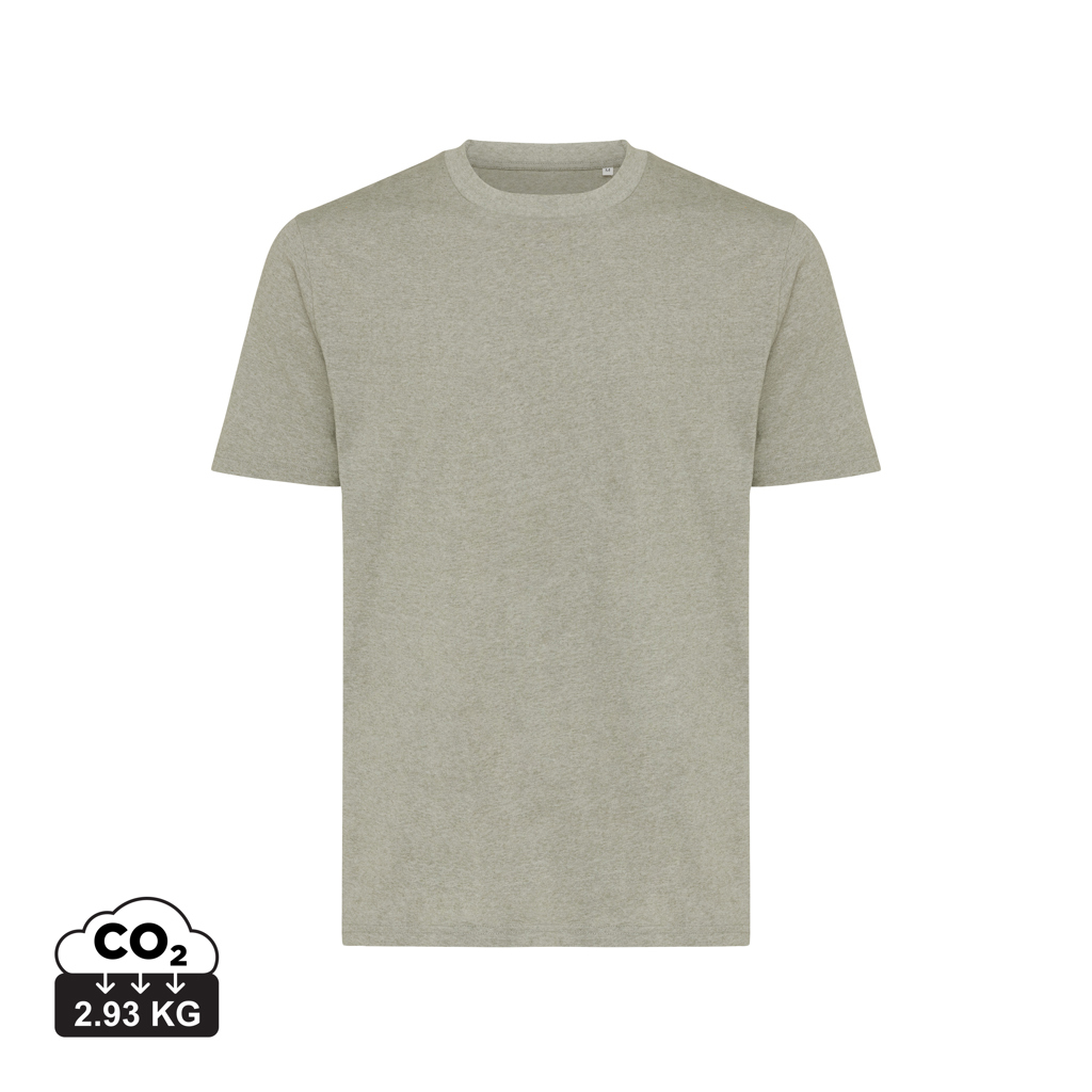 T-shirt en coton bio unisexe à personnaliser Sierra Iqoniq light heather green
